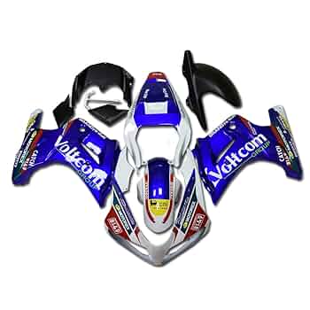 Amazon.com: Plastic Blue White Yellow Fairing Fit for Suzuki